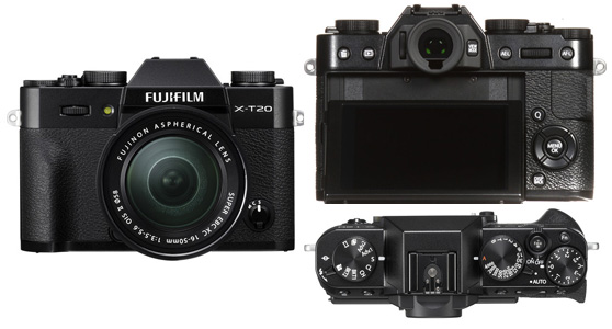 Jual Digital Cameras Kamera Mirrorless Fujifilm X-T20 with XC 16-50mm F/3.5-5.6 OIS II Black Harga Murah