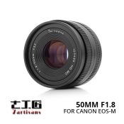 Jual Lensa 7Artisans 50mm f1.8 for Canon EOS-M - Black Harga Murah