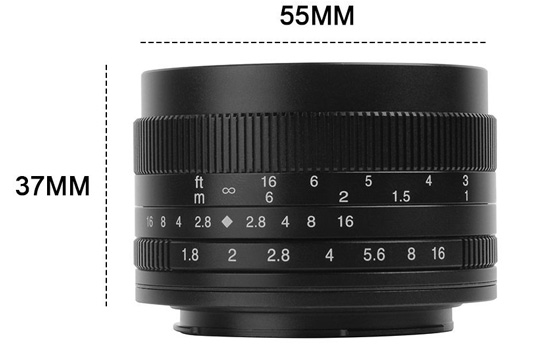 Jual Lensa 7Artisans 50mm f1.8 for Fuji-X - Black Harga Murah