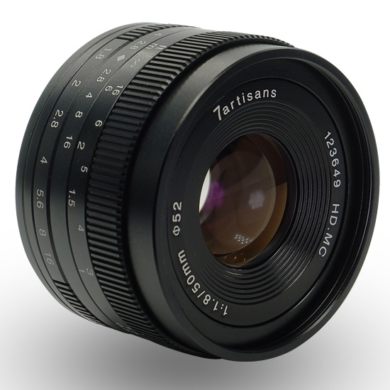 Jual Lensa 7Artisans 50mm f1.8 for Sony E-Mount - Black Harga Murah