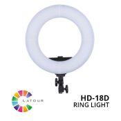 Jual Studio Tools Continuous Light Latour Ring Light LED HD-18D Harga Murah