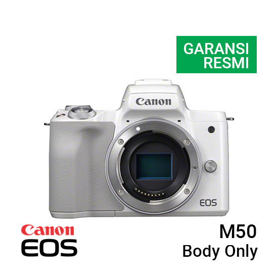 Jual Canon EOS M50 Body Only – White Harga Murah
