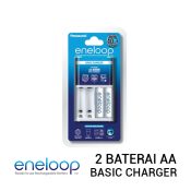 jual baterai Eneloop Basic Charger + 2 Baterai AA harga murah surabaya jakarta