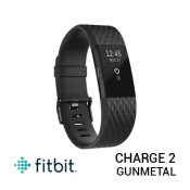 jual jam Fitbit Charge 2 Black Gunmetal harga murah surabaya jakarta