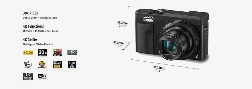 jual kamera Panasonic Lumix DC-TZ90 Black harga murah surabaya jakarta