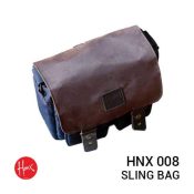 jual tas kamera HONX HNX 008 Sling Bag Navy Brown harga murah surabaya jakarta