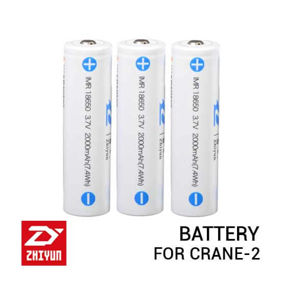 3 Pack Zhiyun 18650 3.7V 2000mAH Li-Ion Battery for Crane-2 Gimbal Stabilizer