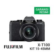 jual kamera Fujifilm X-T100 Kit XC 15-45mm Black harga murah surabaya jakarta
