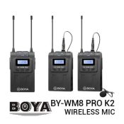 jual Boya BY-WM8 Pro K2 - 2TX UHF Wireless Microphone harga murah surabaya jakarta