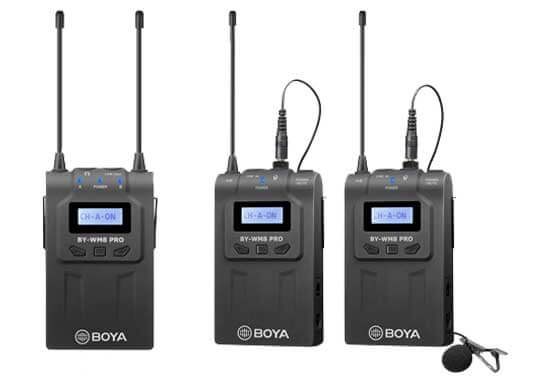 jual Boya BY-WM8 Pro K2 - 2TX UHF Wireless Microphone harga murah surabaya jakarta