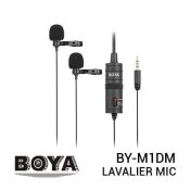 jual mic Boya BY-M1DM Dual Omnidirectional Lavalier Mic harga murah surabaya jakarta