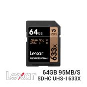 jual memory Lexar SDHC UHS-I 633x (95Mbps) 64GB harga murah surabaya jakarta