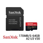 Jual Sandisk Extreme Pro MicroSDXC A2 U3 V30 170MB-S - 64GB Harga Terbaik dan Spesifikasi