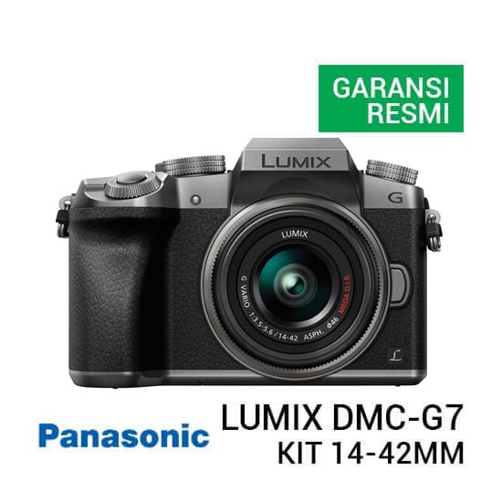 Jual Panasonic Lumix DMC-G7 Kit 14-42mm F3.5-5.6 OIS - Silver Harga Murah dan Spesifikasi