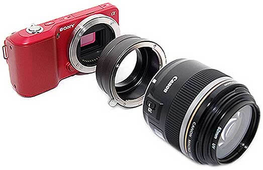 jual JJC EOS to E-Mount Lens Adapter harga murah surabaya jakarta