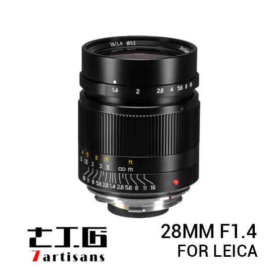 jual lensa 7Artisans 28mm F1.4 For Leica M-Mount Black harga murah surabaya jakarta
