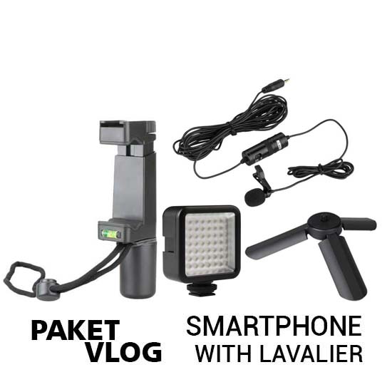 Paket Vlog Smartphone With Lavalier Micc