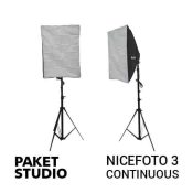 jual Paket Studio NiceFoto 3 Continuous Light harga murah surabaya jakarta