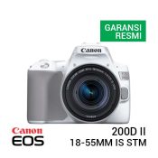 Jual Canon EOS 200D II Kit EF-S 18-55mm IS STM White Harga Terbaik dan Spesifikasi