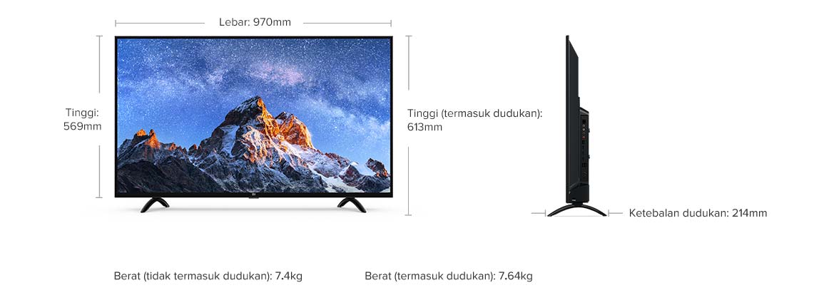 jual Xiaomi Mi TV 4A 43Inch harga dan spesifikasi