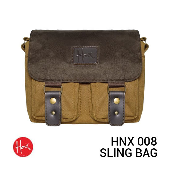 Jual HONX HNX 008 Sling Bag Brown Brown Harga Murah dan Spesifikasi