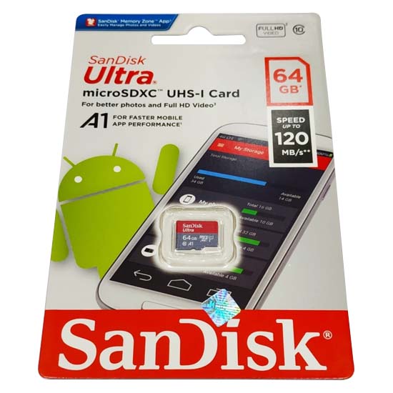 Jual Sandisk Ultra MicroSDXC UHS-I A1 – 64GB Harga Murah dan Spesifikasi