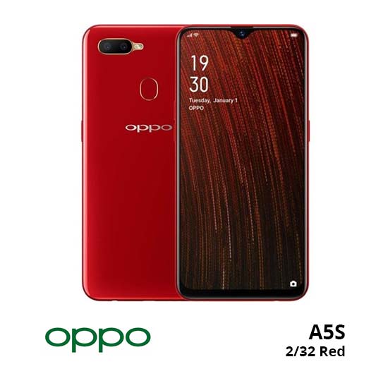 Oppo A5S 2/32GB Red Smartphone - Harga dan Spesifikasi