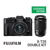 Jual Fujifilm X-T20 Kit 15-45mm + 50-230mm Black Harga Terbaik dan Spesifikasi