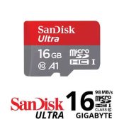 Sandisk Ultra microSDHC UHS-I A1 98MB/S 653x - 16GB Non Adapter