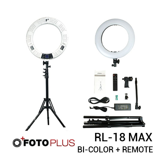 Jual Fotoplus Ring Light RL-18 Max LED White Harga Murah Terbaik dan Spesifikasi