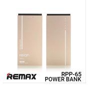 Jual Remax Power Bank RPP-65 Relan - Gold Harga Murah dan Spesifikasi