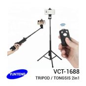 Jual Yunteng VCT-1688 Bluetooth Tripod Tongsis 2in1 Harga Murah dan Spesifikasi
