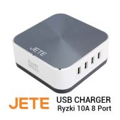 Jual Jete USB Charger Ryzki 10A 8 Port Harga Murah dan Spesifikasi