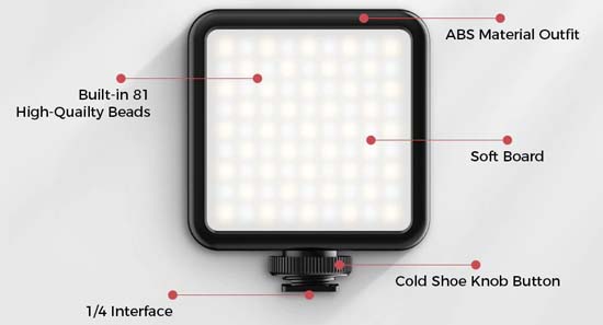 Jual Ulanzi VIJIM VL81 Bi-Color LED Video Light Harga Murah dan Spesifikasi