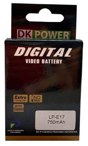 Jual DK Power Battery LP-E17 750mAh Harga Murah dan Spesifikasi