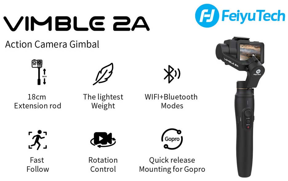 Jual Feiyu Vimble 2A Stabilizer For Action Cam Harga Murah dan Spesifikasi