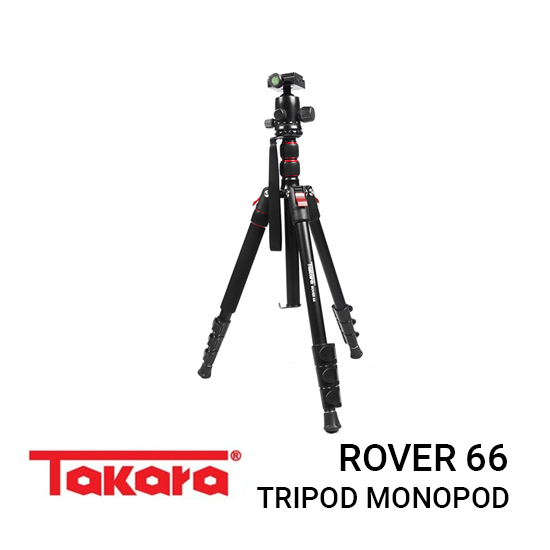 Jual Takara Rover 66 Tripod Harga murah terbaik dan Spesifikasi, Desain compact yang kecil dan mudah dibawa kemana-mana, Support for Lens Stand & Action Cam