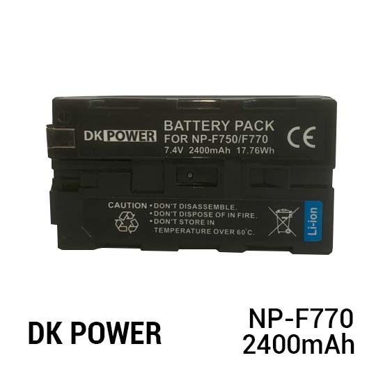 Jual DK Power BATTERY NP-F770 2400mAh Harga Murah dan Spesifikasi