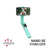 Jual Moza Nano SE [Green] Harga Murah dan Spesifikasi. Trendy Colors to Match Your Style, kuat dan ringan, Intelligent Selfie Extendable Gimbal