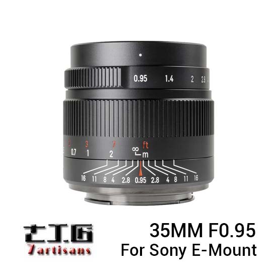 Jual 7Artisans 35mm f0.95 for Sony E-Mount Black Harga Murah dan Spesifikasi