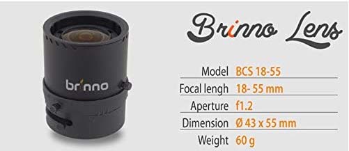 Jual Brinno BCS 18-55 F1.2 Lens for TLC200 Pro Harga Terbaik dan Spesifikasi