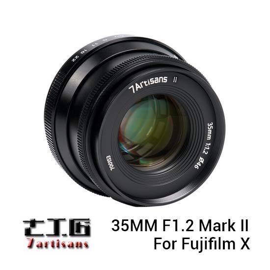 Jual 7artisans 35mm f1.2 Mark II for Fujifilm X Black Harga Murah dan Spesifikasi