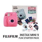 Jual Fujifilm Instax Mini 9 Fun Starter Pack Flamingo Pink Harga Murah dan Spesifikasi