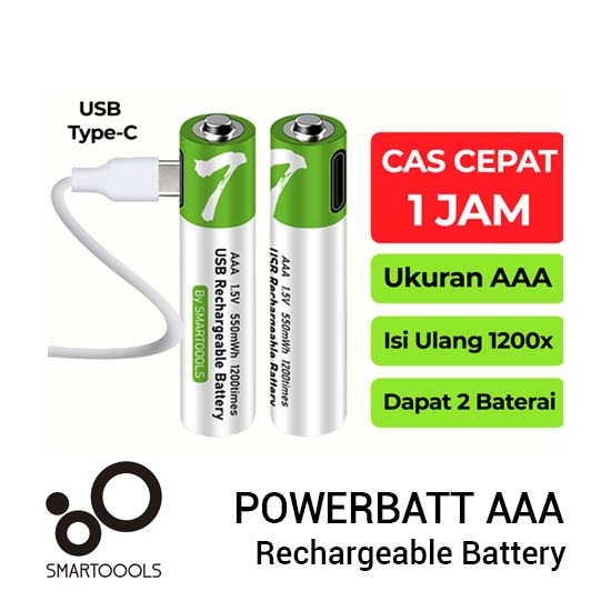 Jual Smartoools PowerBatt Rechargeable Battery - AAA Harga Murah dan Spesifikasi