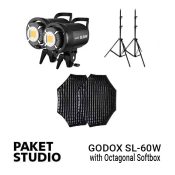 Jual Paket Godox SL-60W With Octagonal Softbox Harga Murah dan Spesifikasi