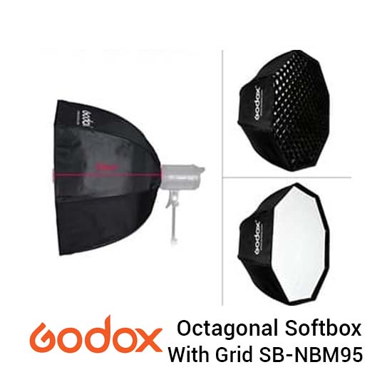 Jual Godox Octagonal Softbox 95cm with Grid SB-NBM95 Harga Murah dan Spesifikasi