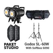 Jual Paket Godox SL-60W With Softbox 6090 Harga Murah dan Spesifikasi