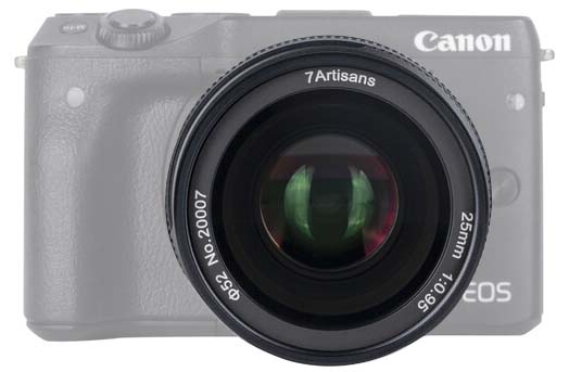 Jual 7Artisans 25mm F0.95 for Canon EOS M Harga Terbaik dan Spesifikasi