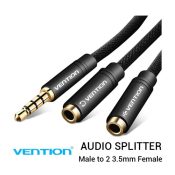 Jual Vention Audio Splitter 3.5mm Male to 2 3.5mm Female Harga Murah dan Spesifikasi