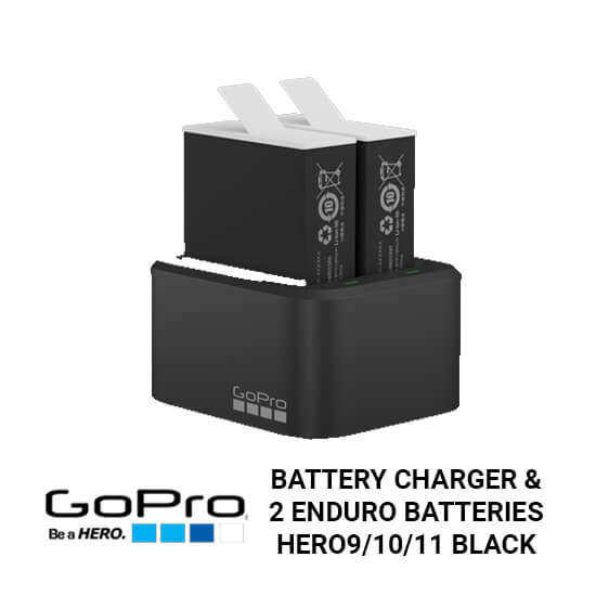 Dual-Battery Charger & 2 Enduro Batteries for HERO9/10/11 Black Harga Terbaik